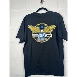 2011 Bikes Blues & BBQ Fayetteville AR Motorcycle Rally T-Shirt Black L